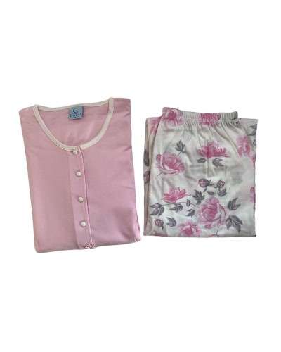 Pigiama Donna Cotone Manica Lunga Taglie Forti Serafino Gary