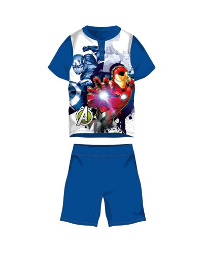 Completo Bimbo Corto Cotone Avengers Marvel