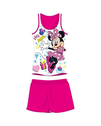 Pigiama Bambina Disney Completo Corto Cotone Minnie