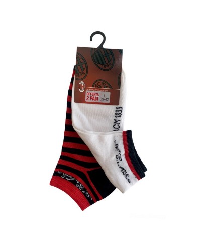 Calza Fantasmini Uomo Cotone Milan Confezione 2 Paia