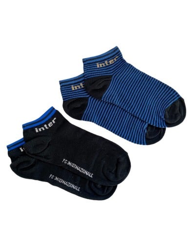 Calza Fantasmini Uomo Cotone Inter Confezione 2 Paia