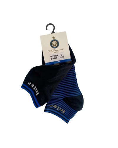 Calza Fantasmini Uomo Cotone Inter Confezione 2 Paia