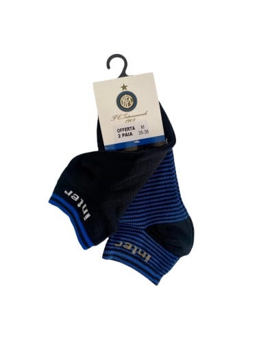 Calza Fantasmini Uomo Cotone Inter Confezione 2 Paia