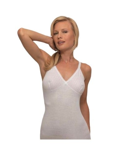 Canotta Donna Cotone Costina Forma Seno Spalla Stretta Gieffeti Confezione 3 Pezzi