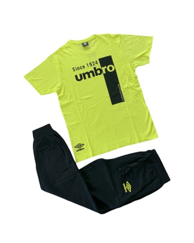Completo Uomo Cotone Umbro Mezza Manica E Pantalone Lungo
