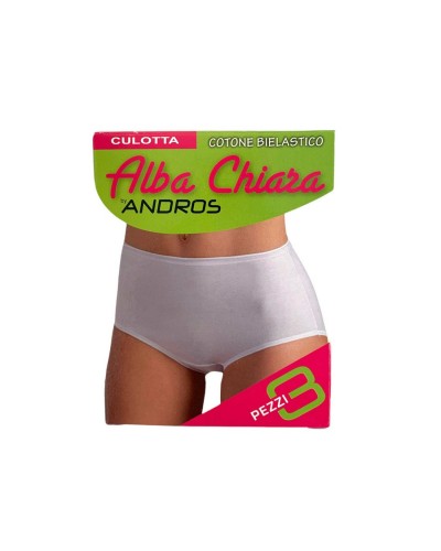 Culotta Donna Fasce Cotone Bielastico Andros Confezione 3 Pezzi