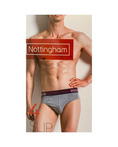 Slip Uomo Nottingham Cotone Bielastico Moda Confezione 4 Pezzi