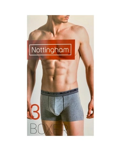 Boxer Uomo Nottingham Cotone Bielastico Moda Confezione 3 Pezzi