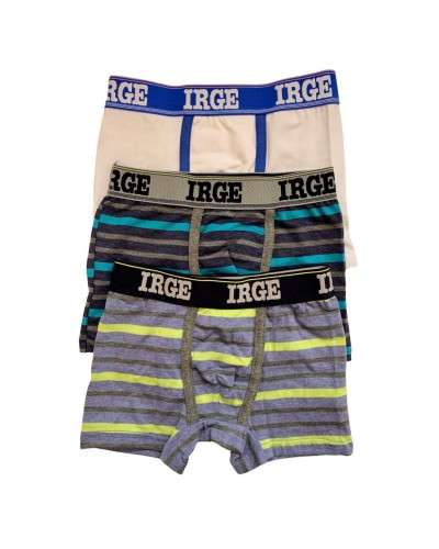 Boxer Bambino Cotone Bielastico Irge Confezione 3 Pezzi