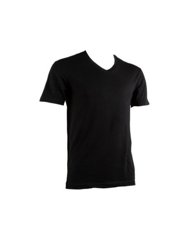 Maglia uomo mezza manica Angels21 cotone bielastico scollo a punta