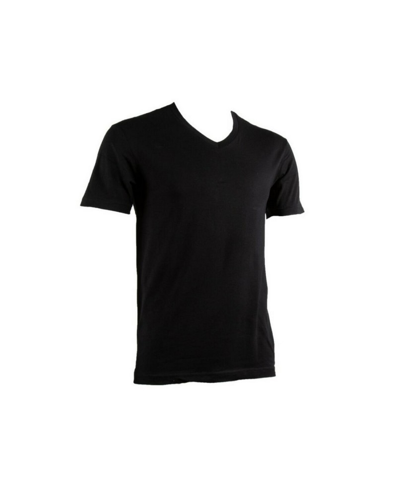 Maglia uomo mezza manica Angels21 cotone bielastico scollo a punta