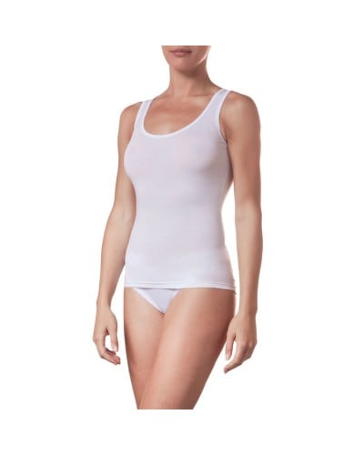 Canottiera Donna Cotone Bielastico Spalla Larga DVN