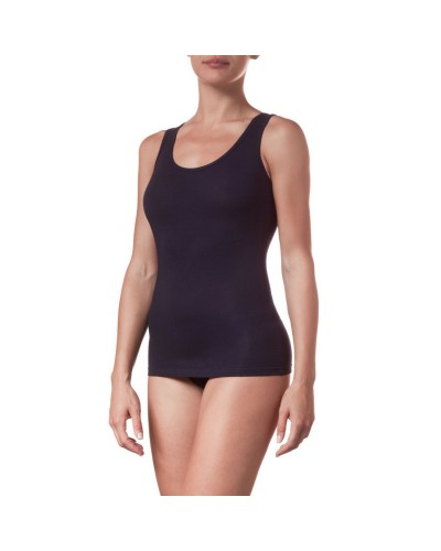 Canottiera Donna Cotone Bielastico Spalla Larga DVN
