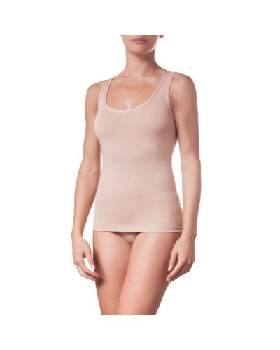 Canottiera Donna Cotone Bielastico Spalla Larga DVN