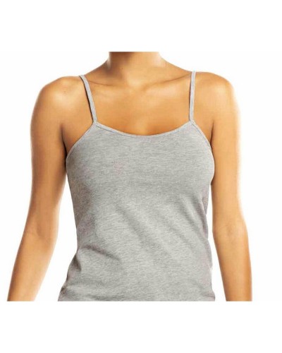 Canottiera Donna Cotone Bielastico Spalla Stretta DVN