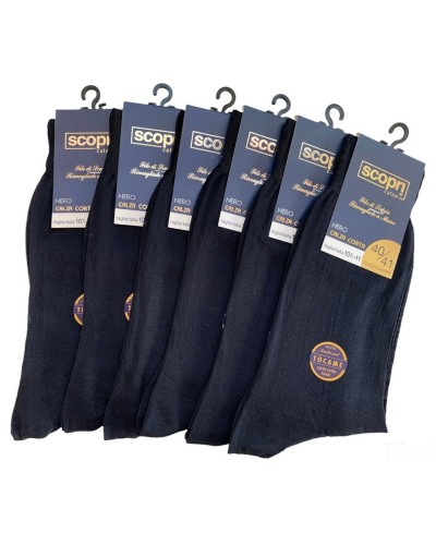 Calza Corta Uomo Chiffon Filo Di Scozia Confezione 6 Paia Scopri