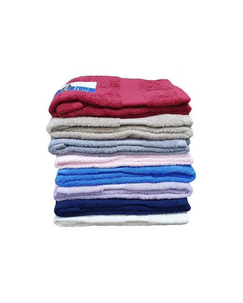Set asciugamani Pompea viso + ospite spugna cotone rosa