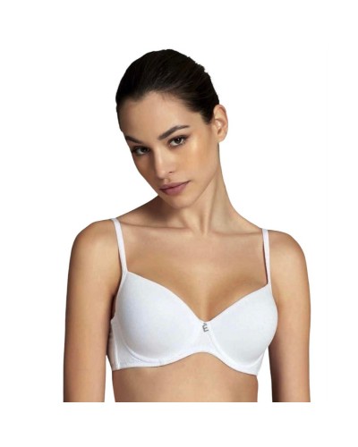 Reggiseno Donna Balconcino In Cotone e Coppa Memory Papillon