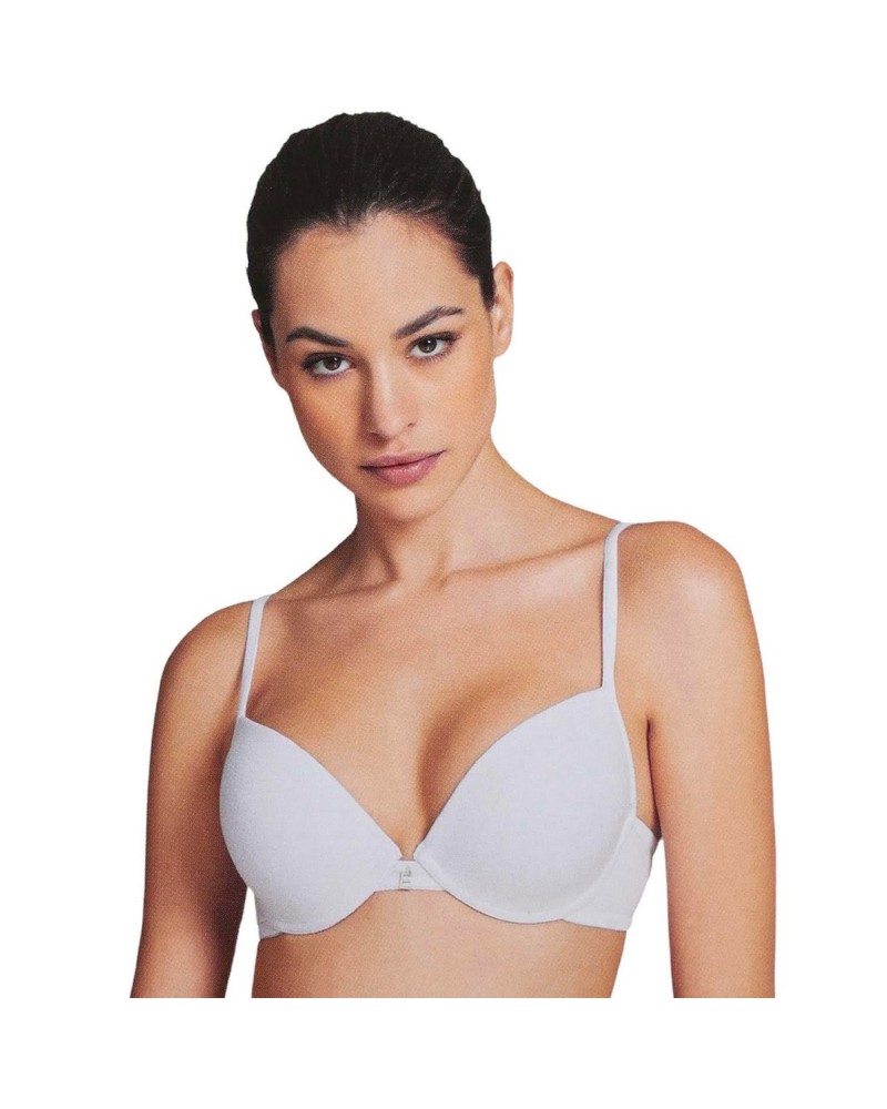 Reggiseno Donna Push Up In Cotone e Coppa Graduata Papillon