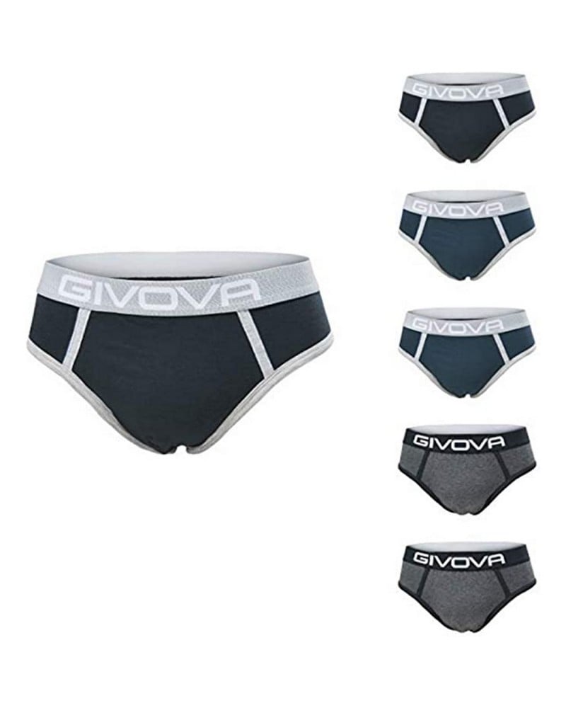 Slip Ragazzo Givova Cotone Elasticizzato Confezione 6 Pezzi