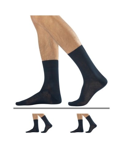 Calza Corta Uomo Filo Di Scozia Elastico New Day Confezione 3 Paia