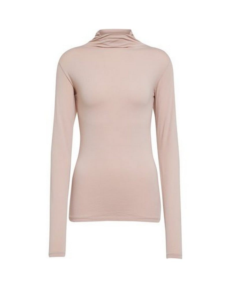 Lupetto Donna Manica Lunga Cotone Bielastico Colore Carne Irge