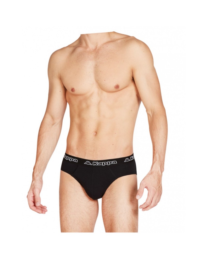 Slip Uomo Kappa Cotone Bielastico Confezione 3 Pezzi