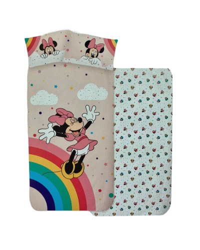 Completo Lenzuolo Una Piazza Cotone Minnie Disney