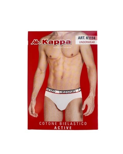 Slip Kappa Uomo Active Cotone Bielastico Confezione 6 Pezzi