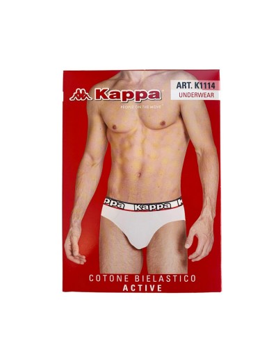 Slip Kappa Uomo Active Cotone Bielastico Confezione 6 Pezzi