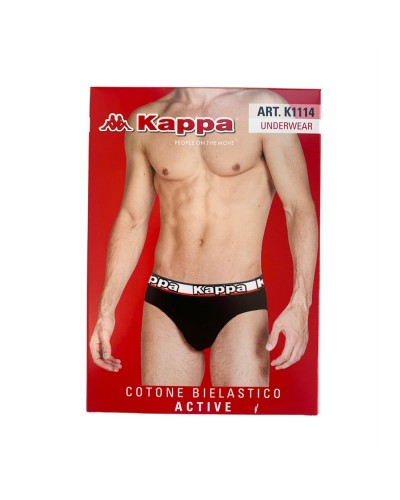 Slip Kappa Uomo Active Cotone Bielastico Confezione 6 Pezzi