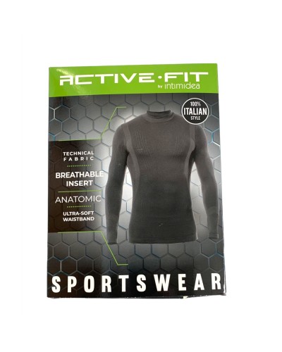T-Shirt Uomo Manica Lunga Active Fit Tecnica Intimidea