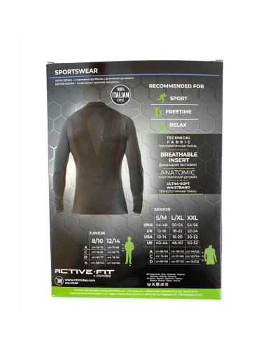 T-Shirt Uomo Manica Lunga Active Fit Tecnica Intimidea