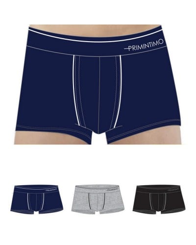 Boxer Uomo Cotone Bielastico Elastico Esterno Primintimo Confezione 3 Pezzi