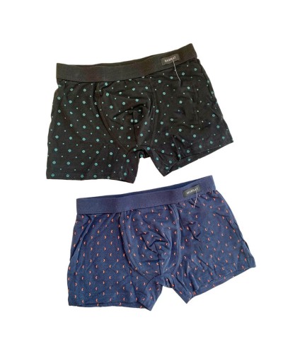 Boxer Uomo Cotone Bielastico Mabrat Confezione 2 Pezzi