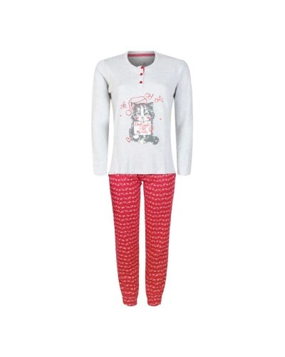 Pigiama Donna Cotone Caldo Natale Idea Regalo Infiore