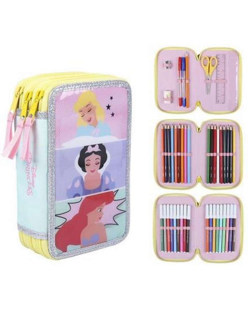 Astuccio Per Scuola Con Accessori Princess Disney 44 Pezzi Astuccio Per Scuola Con Accessori Princess Disney 44 Pezzi