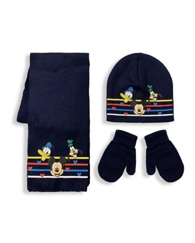 Cappello Sciarpa Guanti Bimbo Lanetta Mickey Mouse