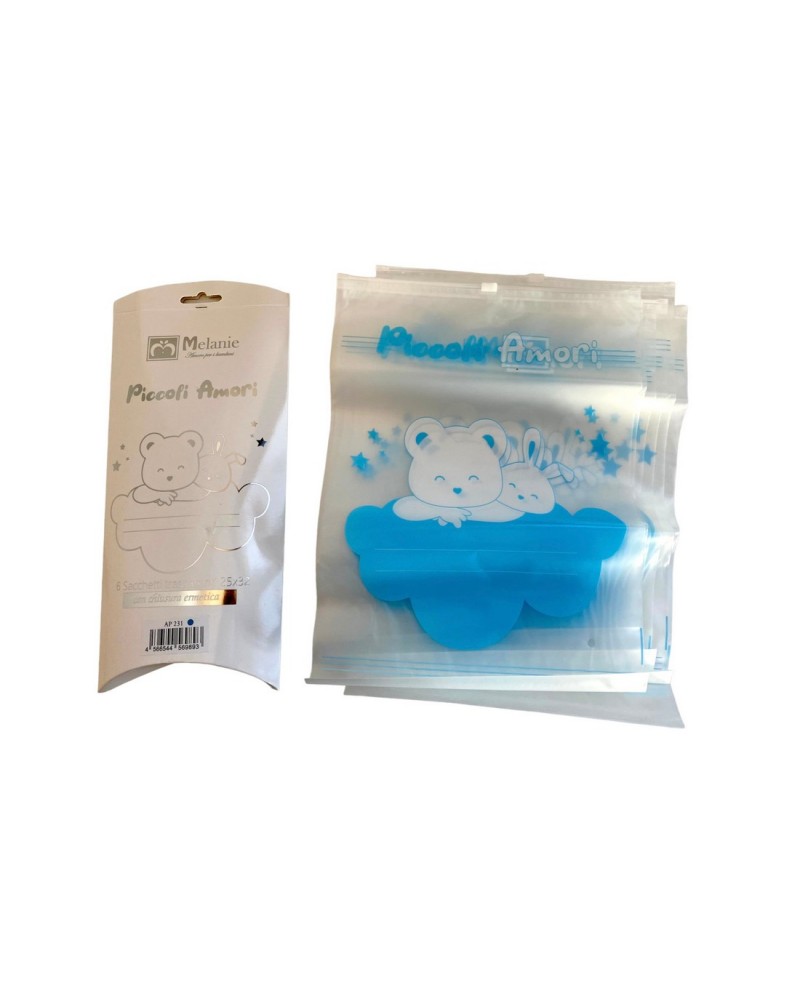 Sacchetti Trasparenti Multiuso Colorati Neonati Melanie