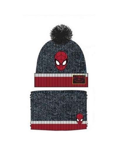 Cappello E Scaldacollo Bimbo In Lanetta Spiderman