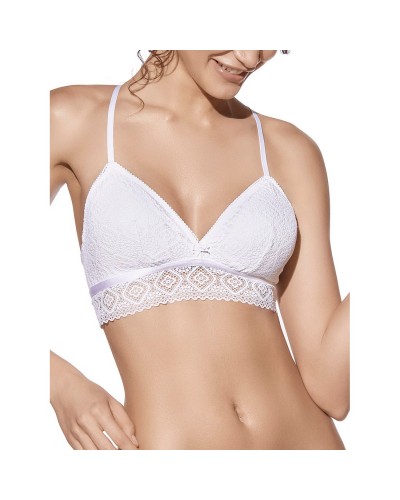 Bralette In Pizzo Leggermente Imbottita Senza Ferretto Selene