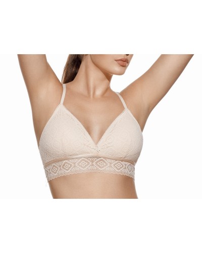 Bralette In Pizzo Leggermente Imbottita Senza Ferretto Selene