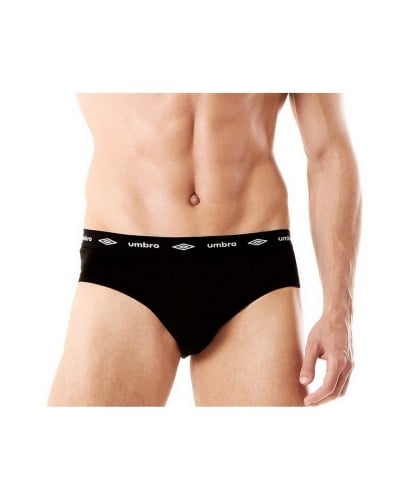 Slip Uomo Umbro Cotone Elasticizzato Elastico Esterno Confezione 6 Pezzi