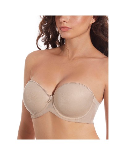 Reggiseno Coppa C Senza Spalline Con Ferretto A Fascia Alta Incrociata Selene