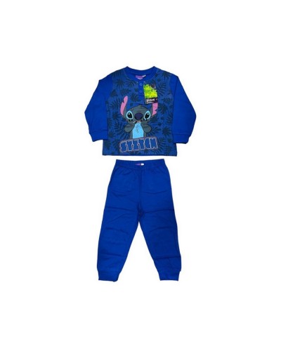 Pigiama Bambino Cotone Stitch Manica Lunga