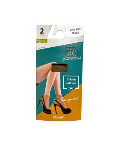 Calzino Donna Nylon Taglio Vivo BC Confezione 2 Paia