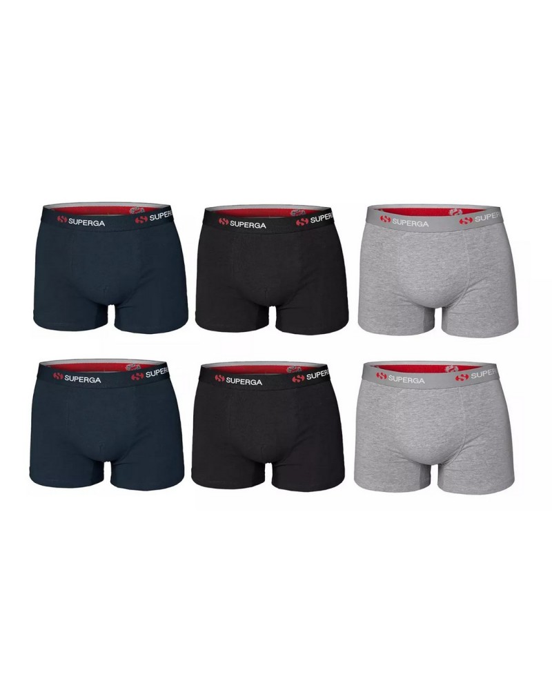 Boxer Uomo Cotone Elastico Superga Confezione 2 Pezzi