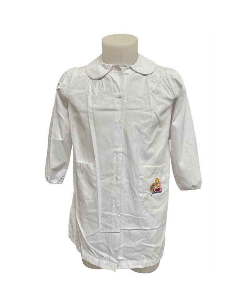 Grembiule Bimba Scuola Bianco Principesse Disney