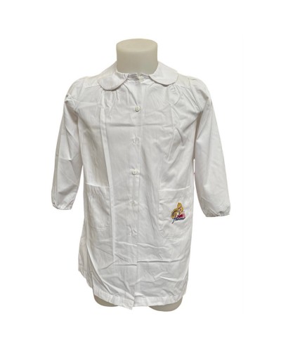 Grembiule Bimba Scuola Bianco Principesse Disney