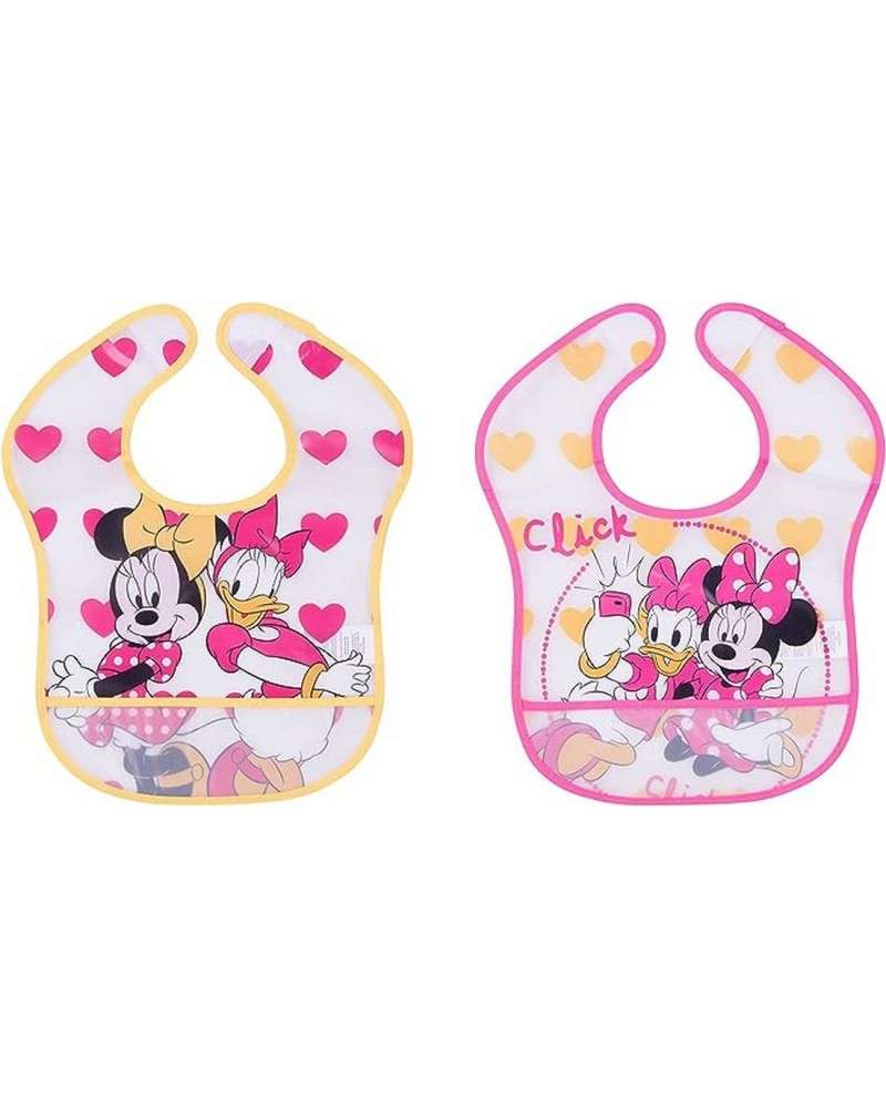 Bavette Pappa Disney Minnie PVC Svezzamento Pack 2 Pezzi